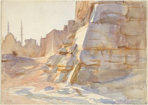 カイロ、1891年（グラブの上に水彩紙を使用した水彩画）